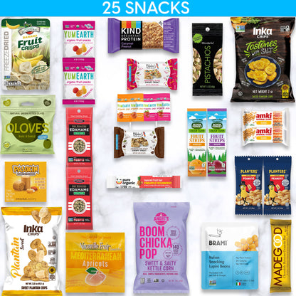 Vegan - Gluten-Free -  Snackbox - 25 Snacks